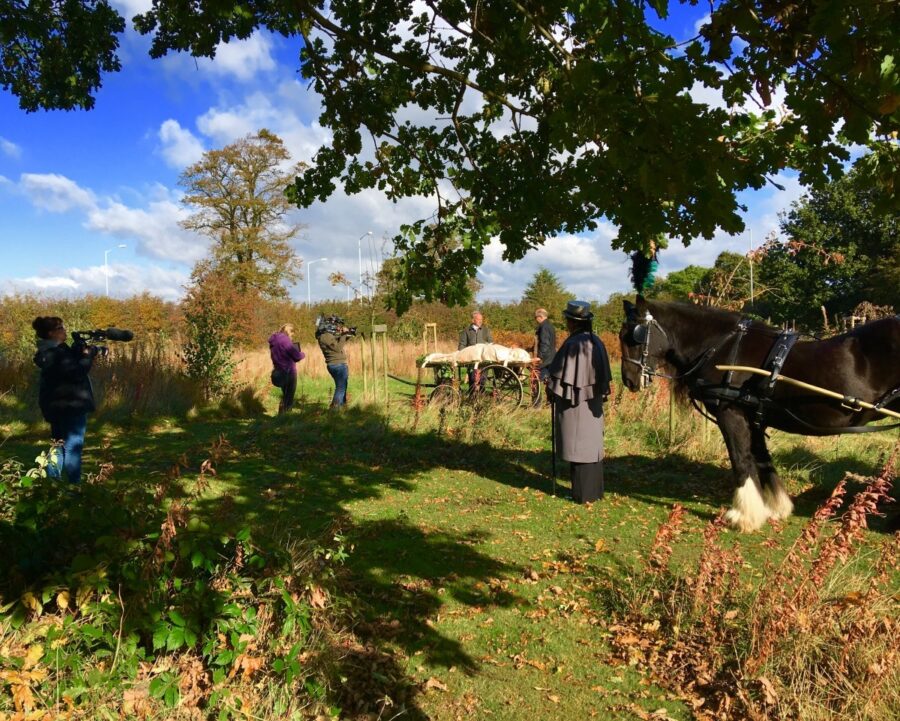 Respect woodland burial park picturesque scenery for the order of priorities for funerals at Respect.