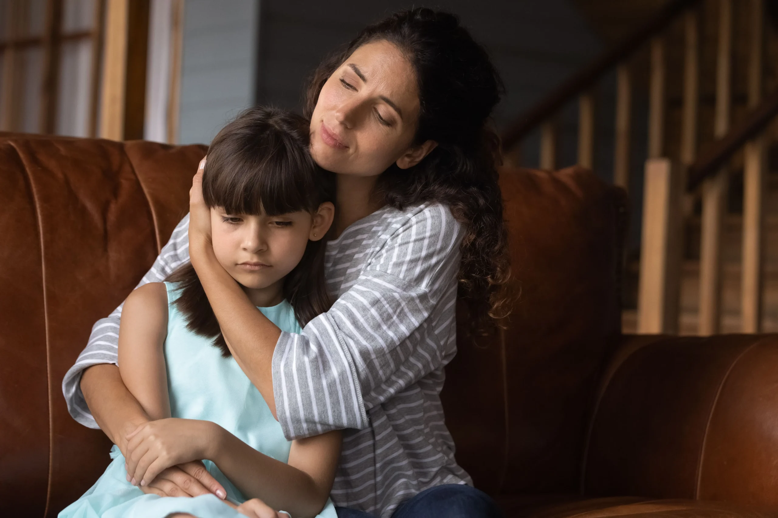 Child grieving after loss of a family pet.